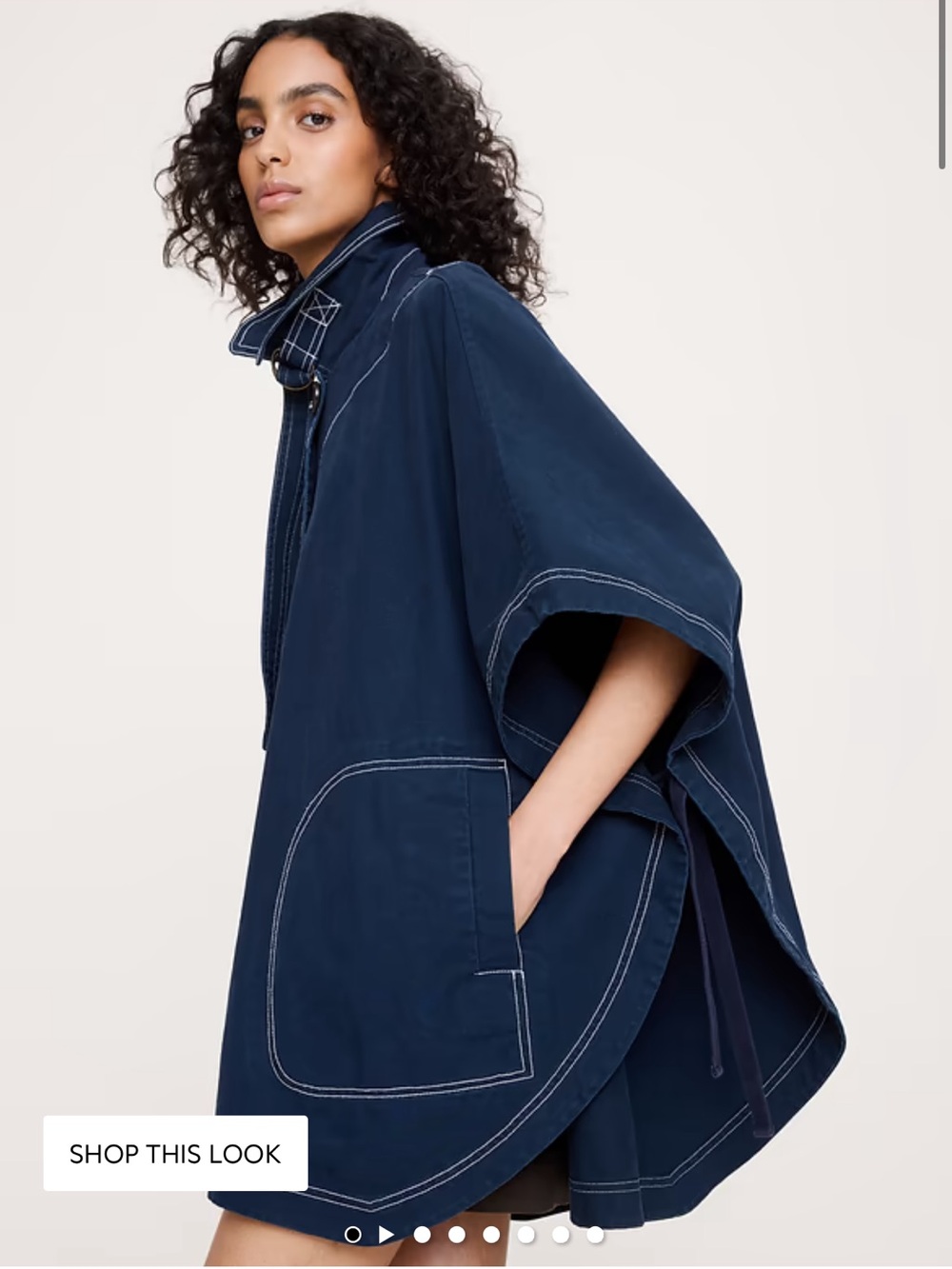 COTTON TWILL CAPE